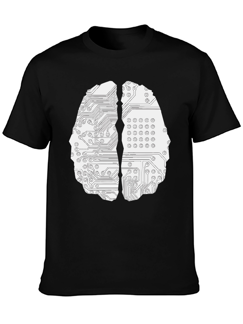 Circuit Brain Graphic Tee - Black