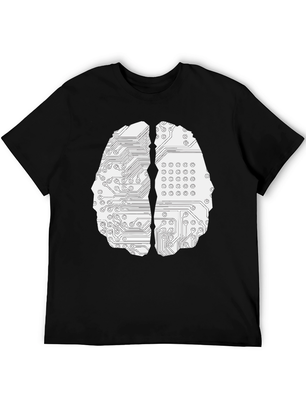 Circuit Brain Graphic Tee - Black