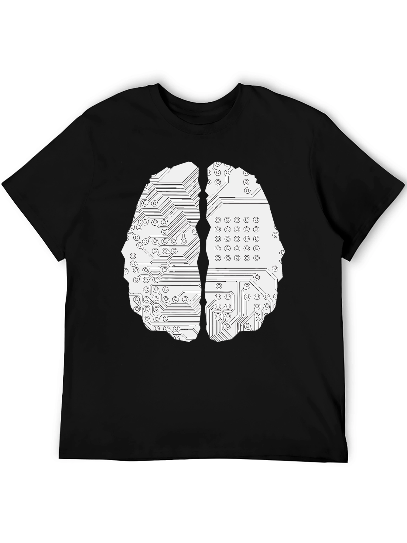 Circuit Brain Graphic Tee - Black
