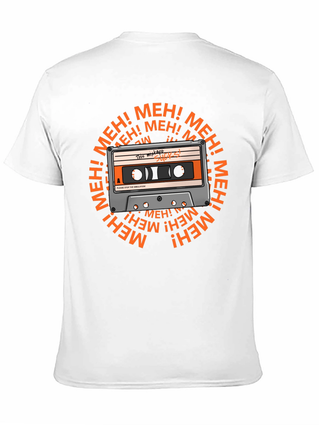 Meh Mixtape T-Shirt - Sarcastic Music Lover Tee