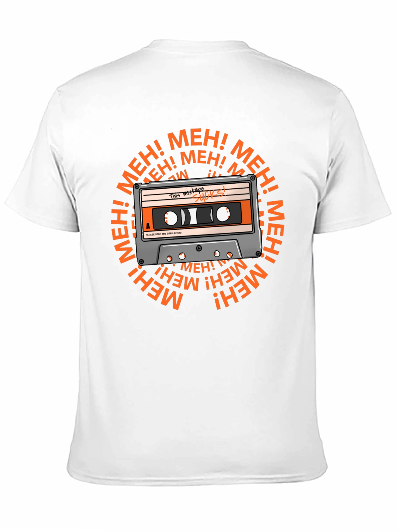 Meh Mixtape T-Shirt - Sarcastic Music Lover Tee