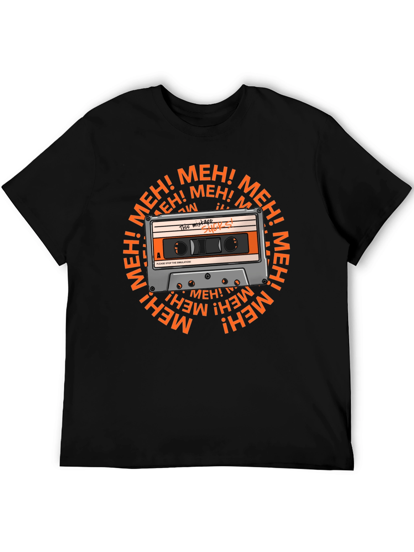 Meh Mixtape T-Shirt - Sarcastic Music Lover Tee