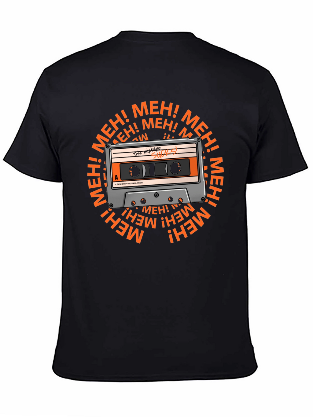 Meh Mixtape T-Shirt - Sarcastic Music Lover Tee