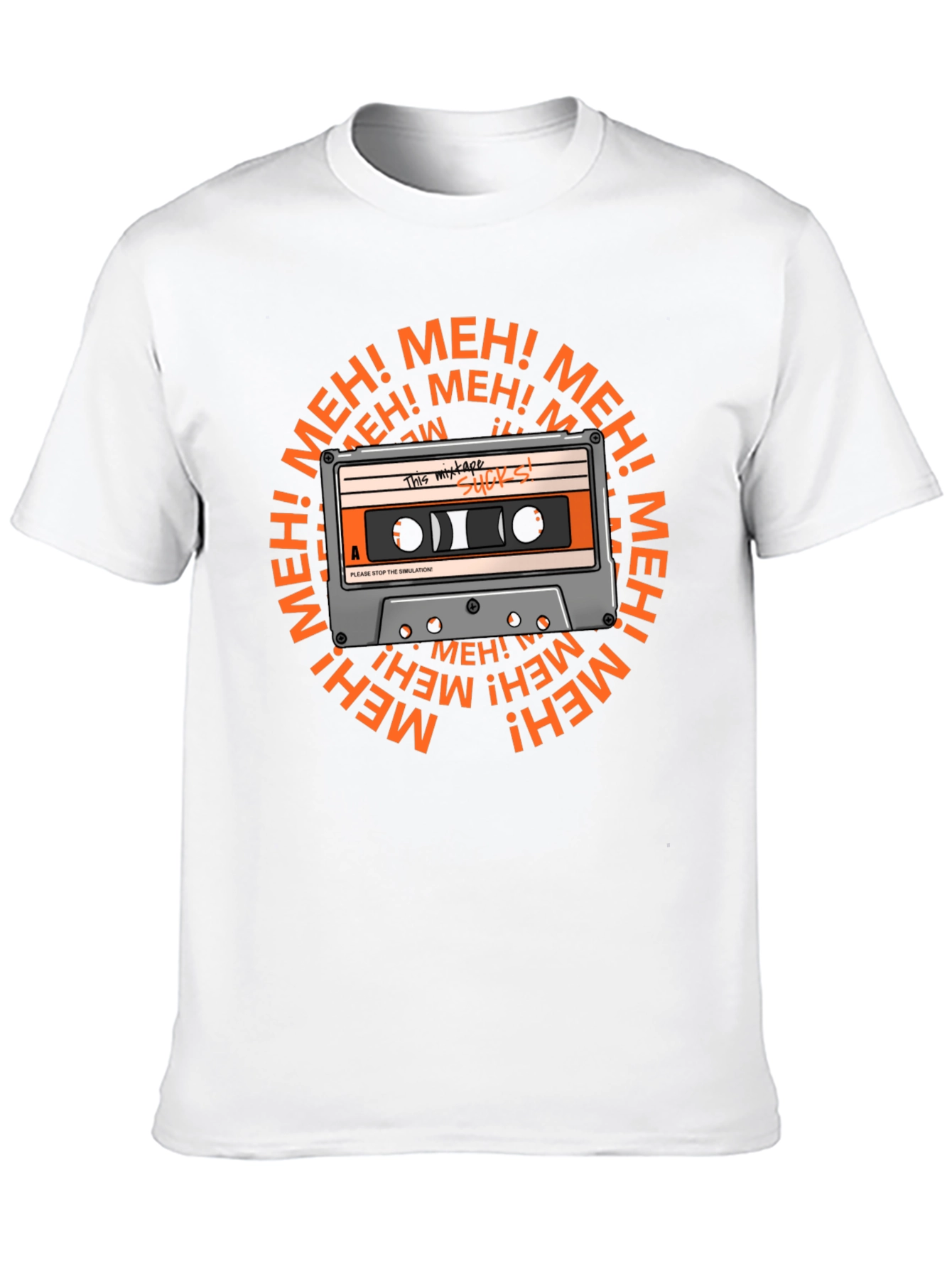 Meh Mixtape T-Shirt - Sarcastic Music Lover Tee