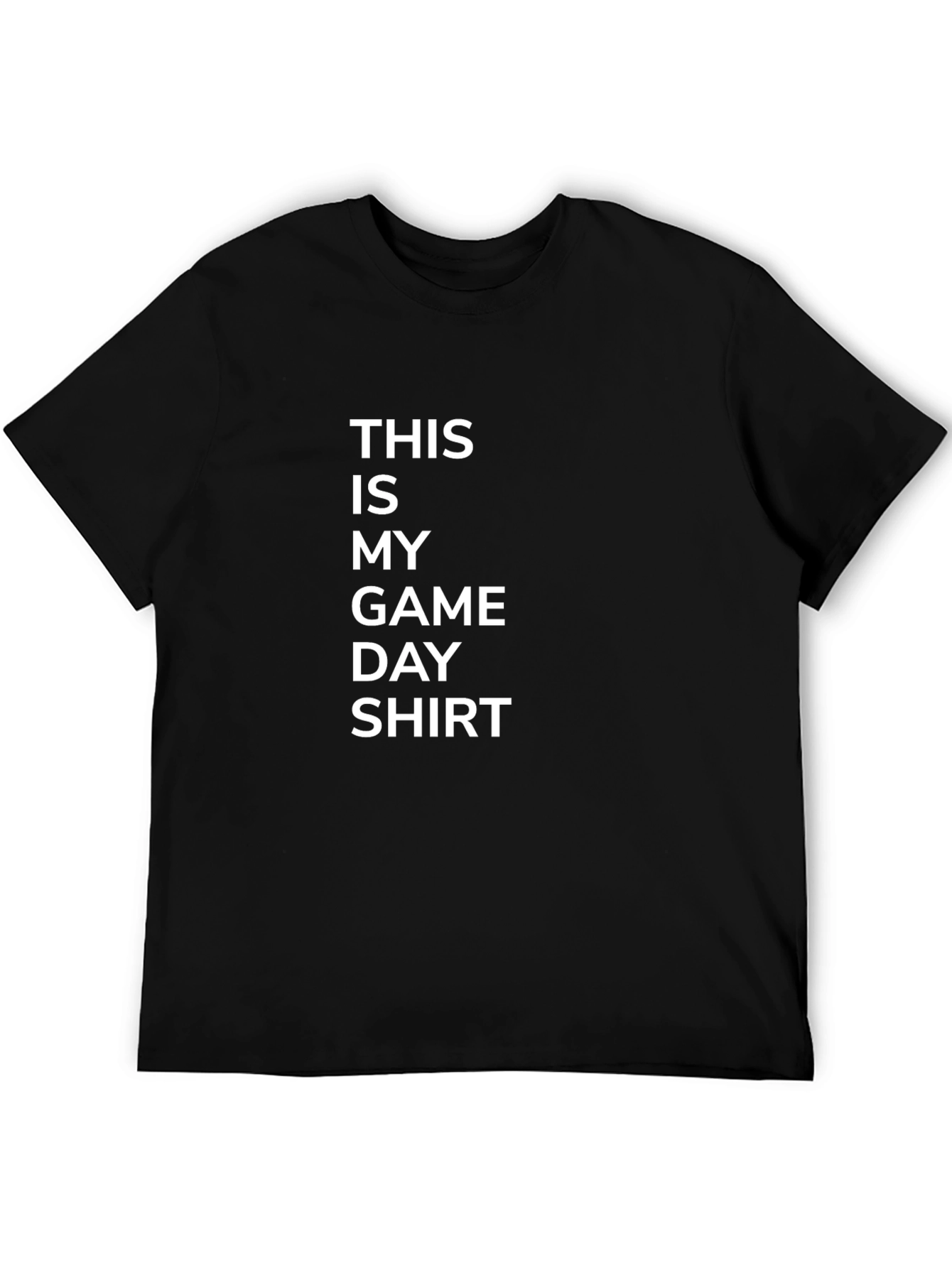 This Is My Game Day Shirt - Black Graphic Tee