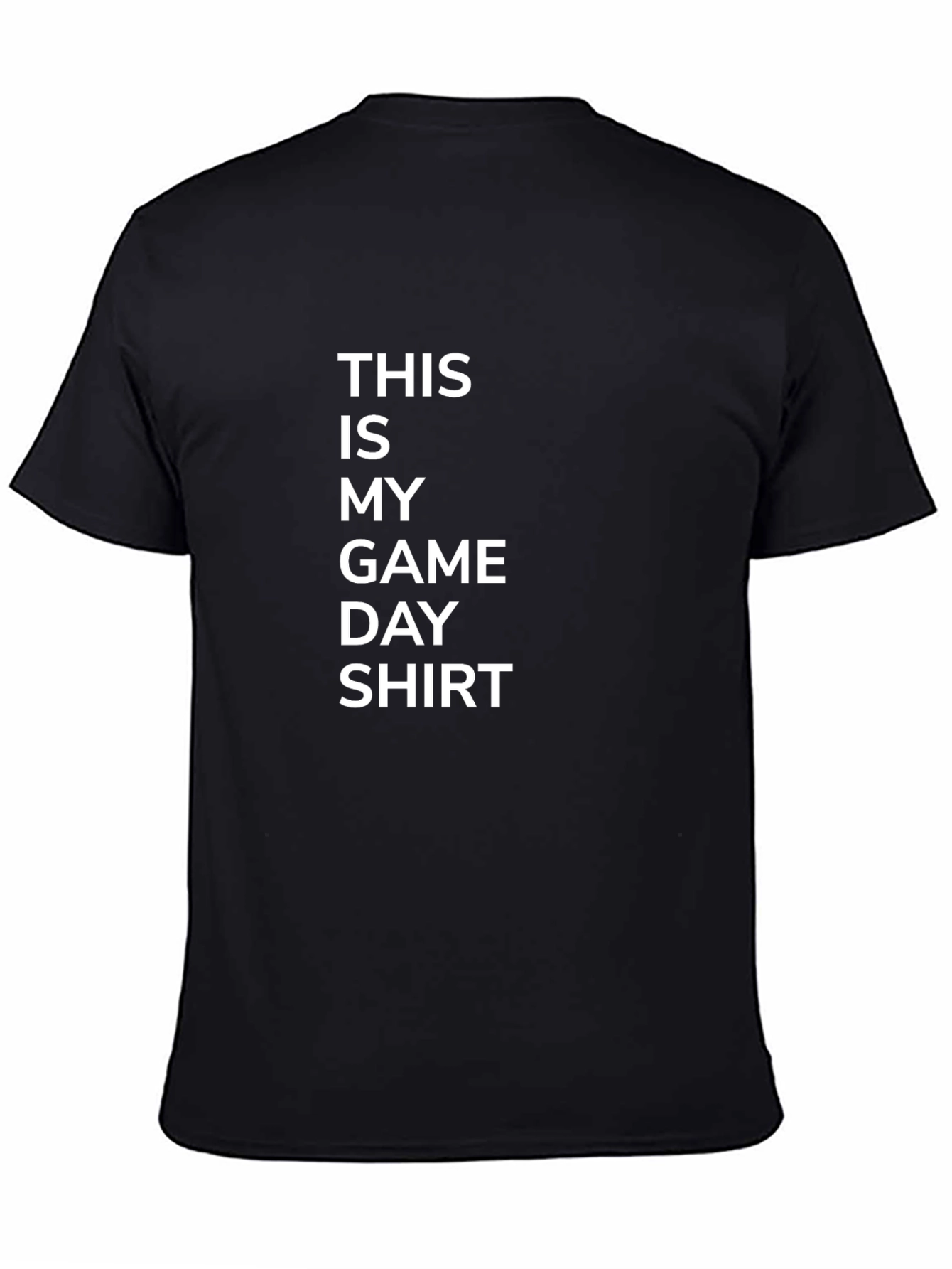 This Is My Game Day Shirt - Black Graphic Tee