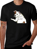 Dog Graphic T-Shirt - Unisex Crew Neck