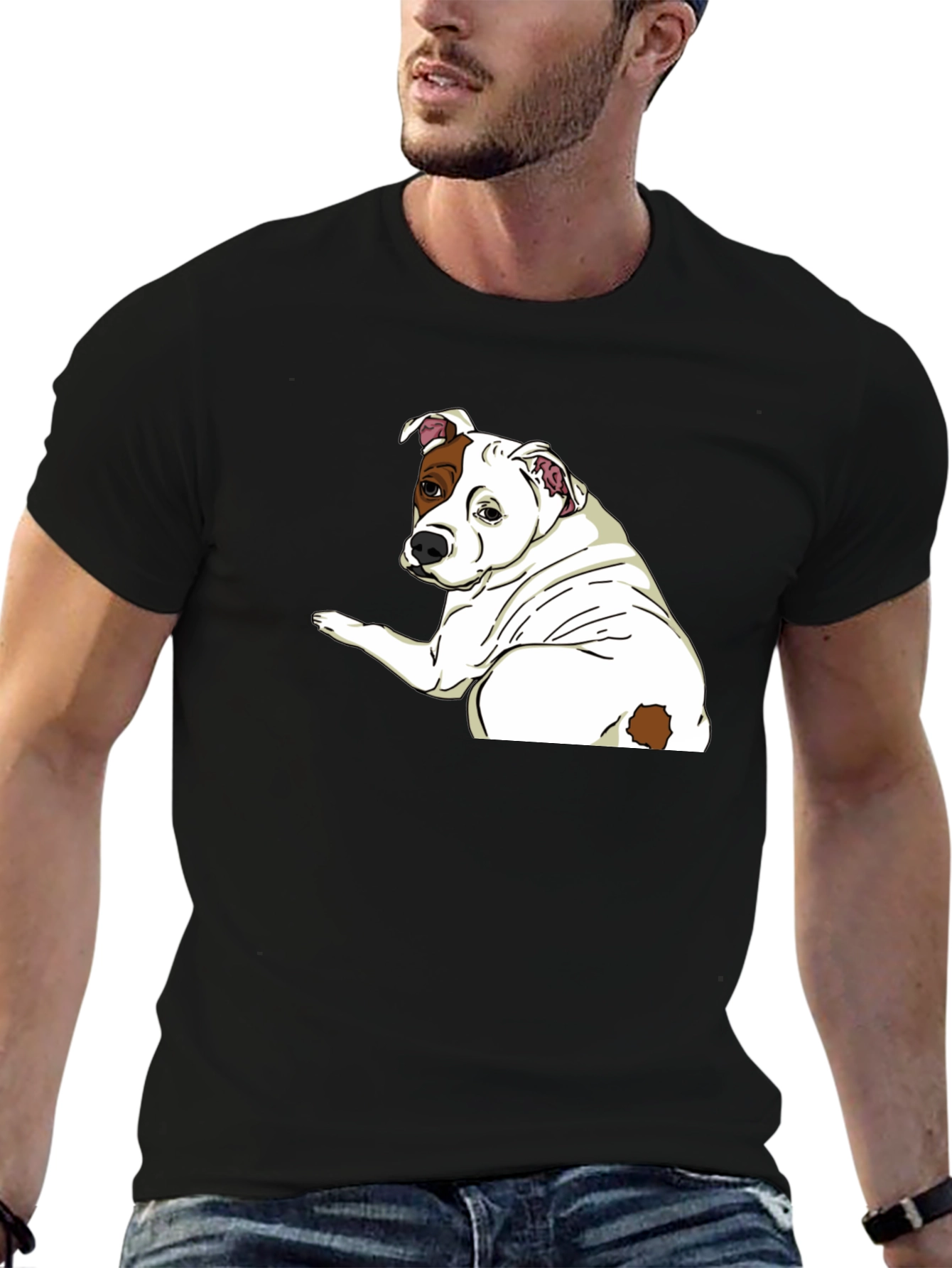Dog Graphic T-Shirt - Unisex Crew Neck