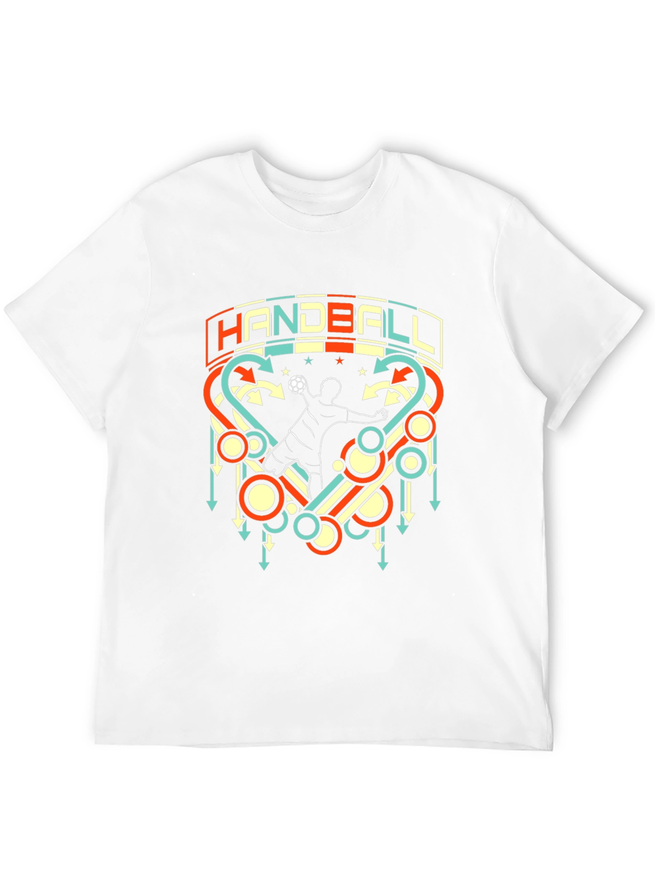 Handball Graphic T-Shirt Retro Style