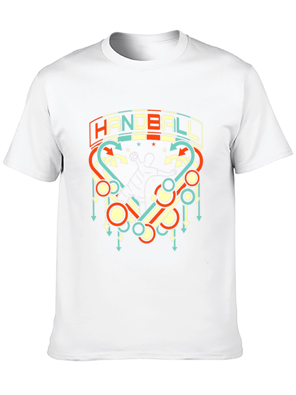 Handball Graphic T-Shirt Retro Style