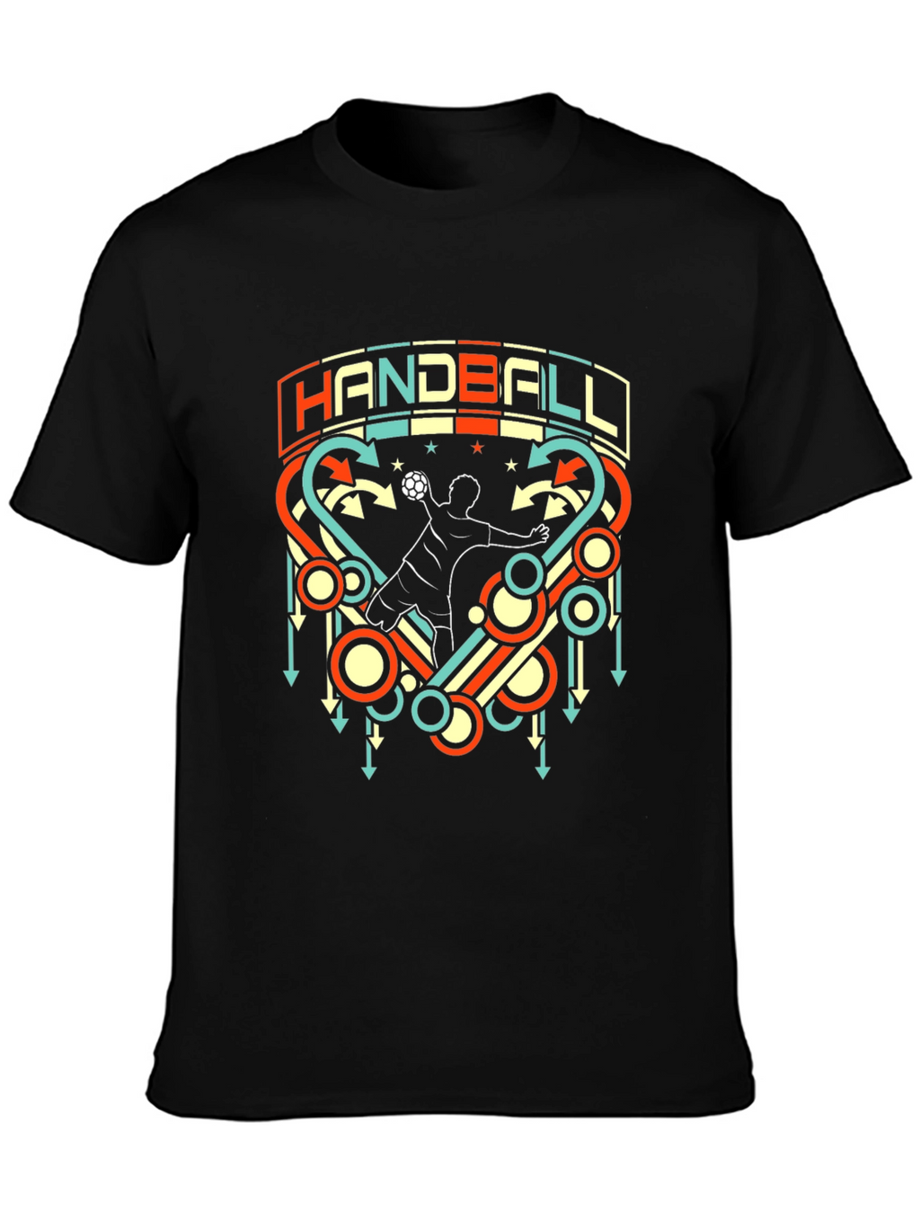 Handball Graphic T-Shirt Retro Style