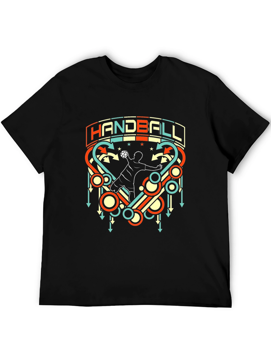 Handball Graphic T-Shirt Retro Style