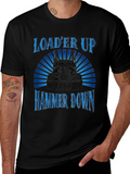 Loader Up Hammer Down Trucker T-Shirt