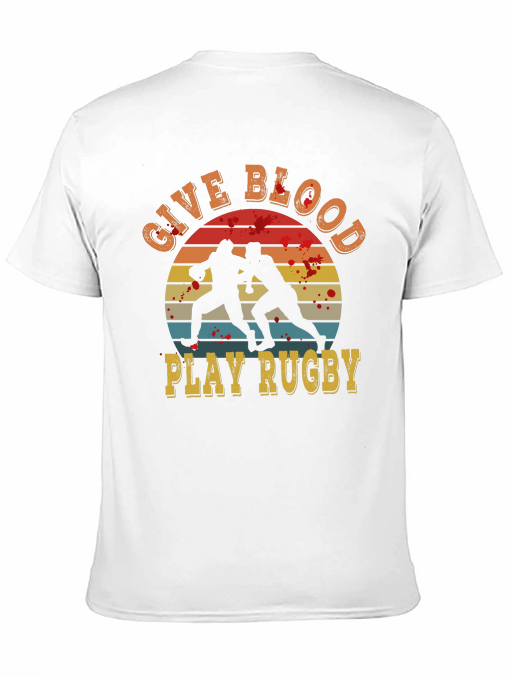 Give Blood Play Rugby Graphic Tee