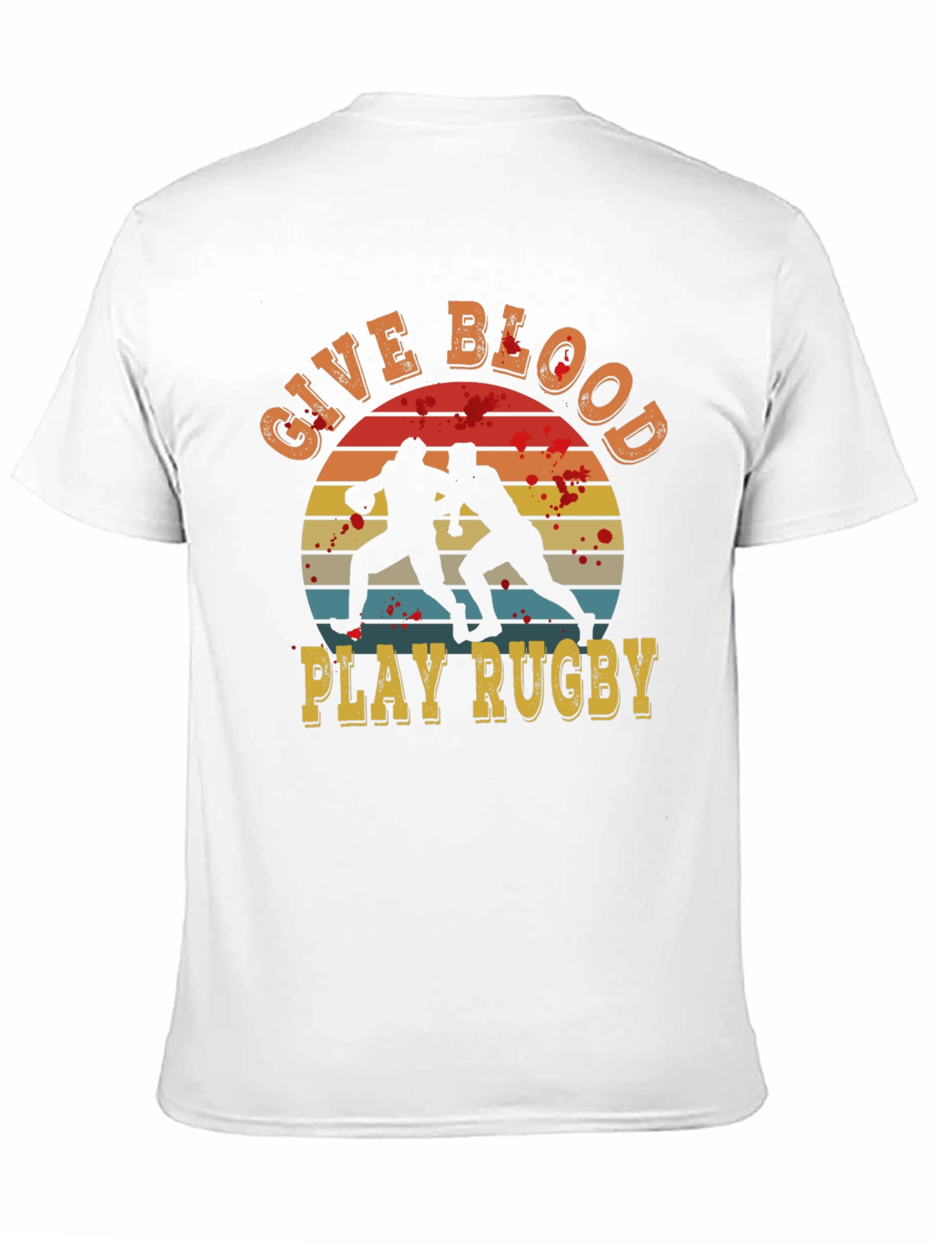 Give Blood Play Rugby Graphic Tee