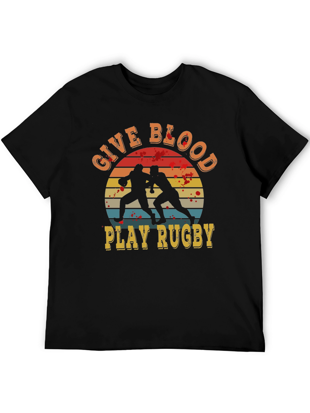 Give Blood Play Rugby Graphic Tee