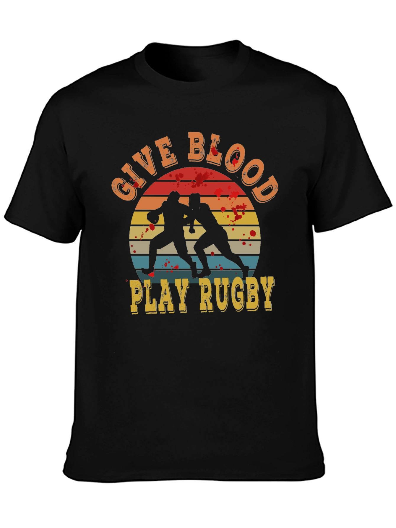Give Blood Play Rugby Graphic Tee