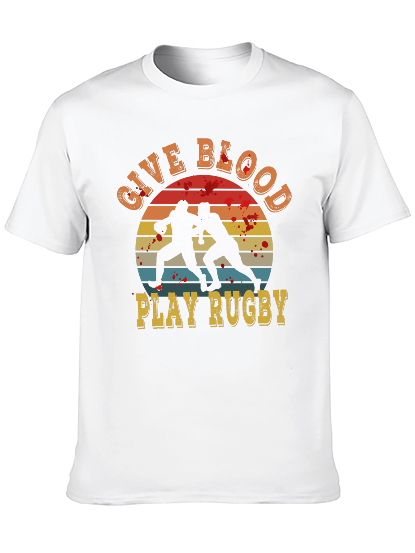 Give Blood Play Rugby Graphic Tee