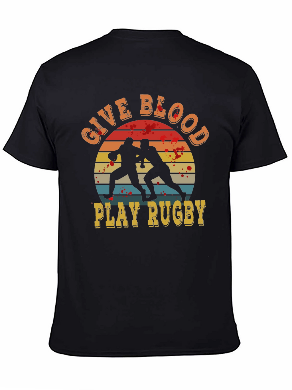 Give Blood Play Rugby Graphic Tee
