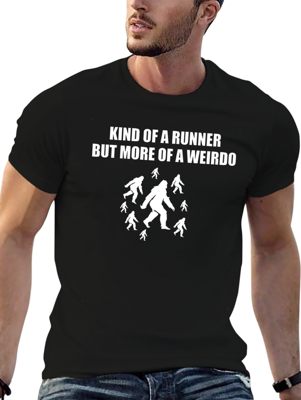 Funny Runner Weirdo Graphic T-Shirt