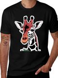Giraffe Graphic Tee - Animal Lover Shirt