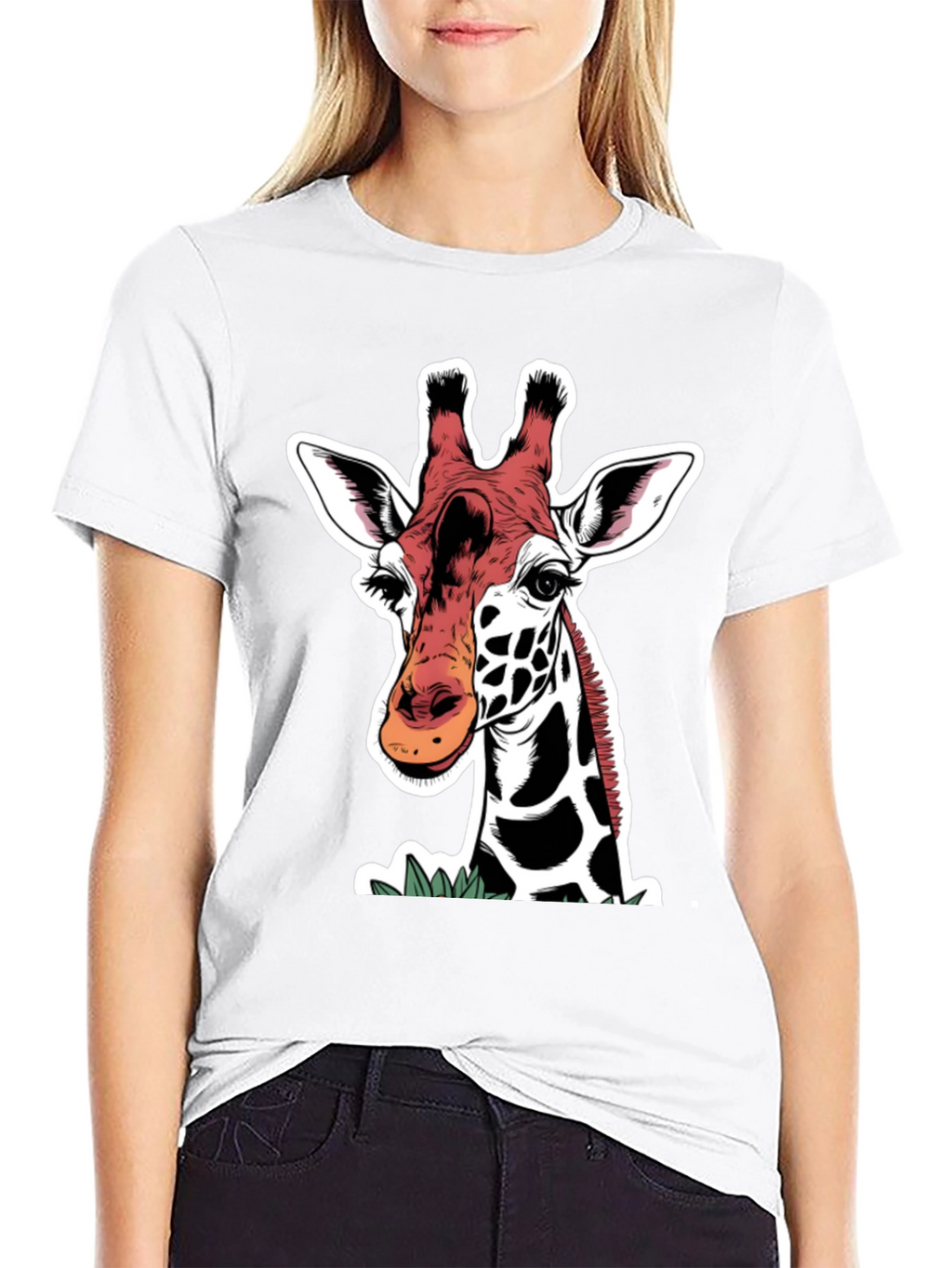 Giraffe Graphic Tee - Animal Lover Shirt