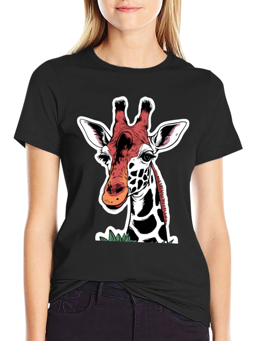 Giraffe Graphic Tee - Animal Lover Shirt
