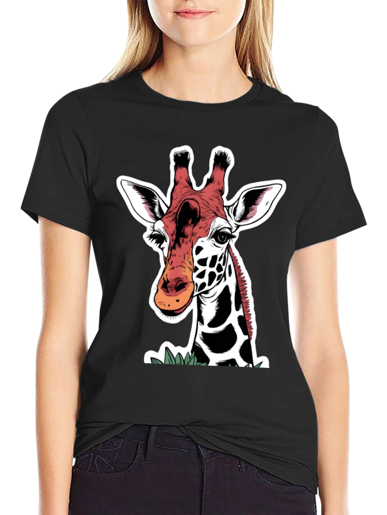 Giraffe Graphic Tee - Animal Lover Shirt