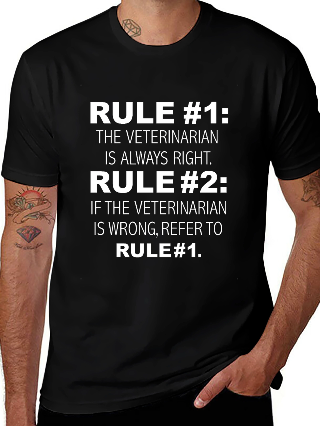 Veterinarian Rule T-Shirt Funny Vet Tee