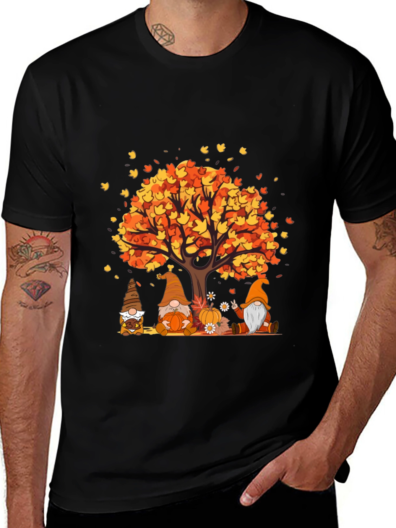 Fall Gnomes T-Shirt - Autumn Harvest Tee