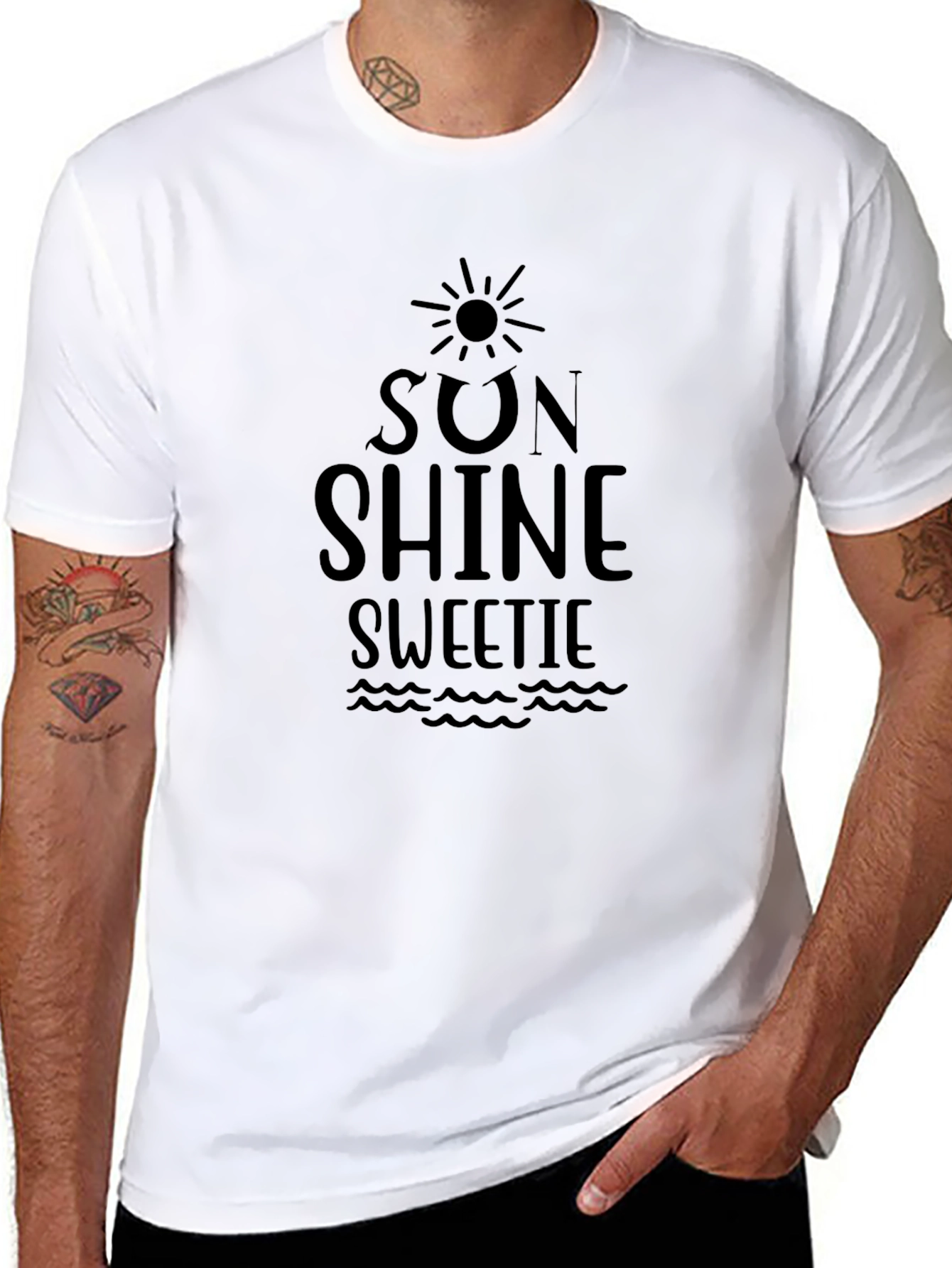 Sunshine Sweetie Black Graphic Tee