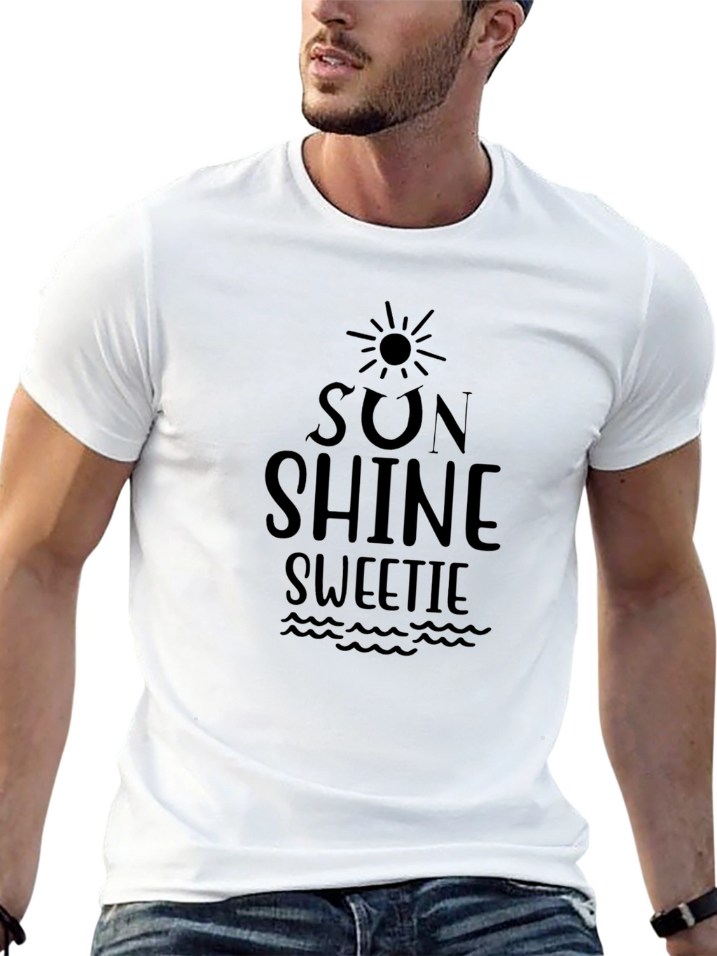 Sunshine Sweetie Black Graphic Tee