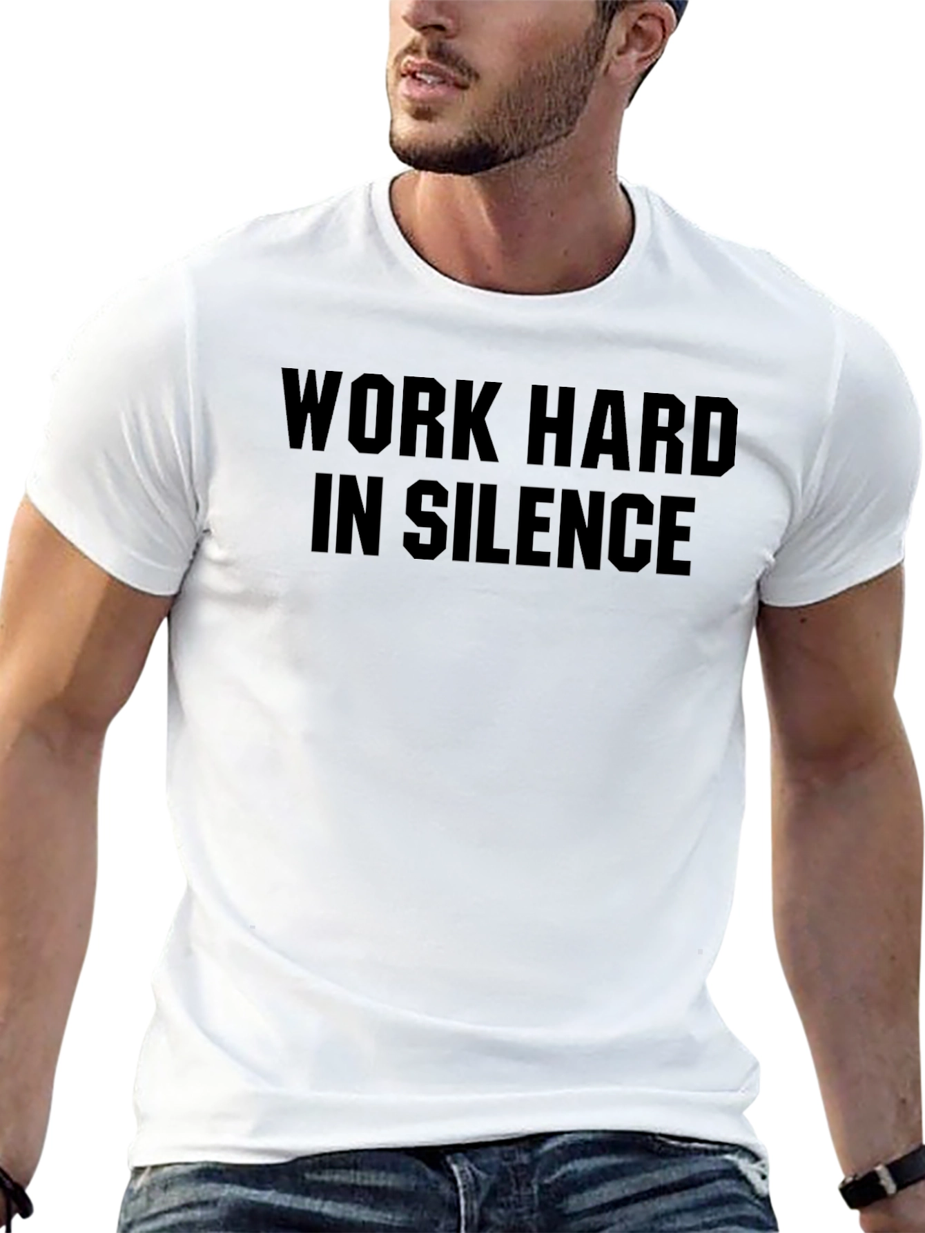 Work Hard in Silence Graphic Tee