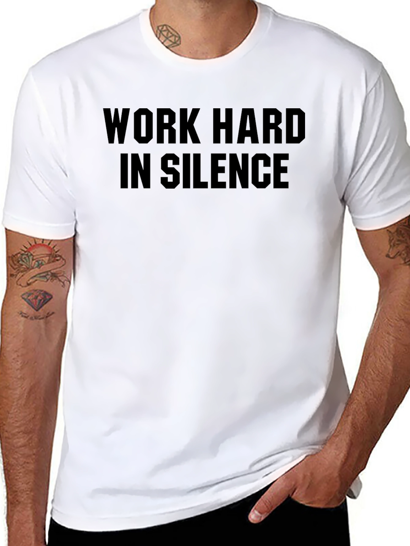 Work Hard in Silence Graphic Tee