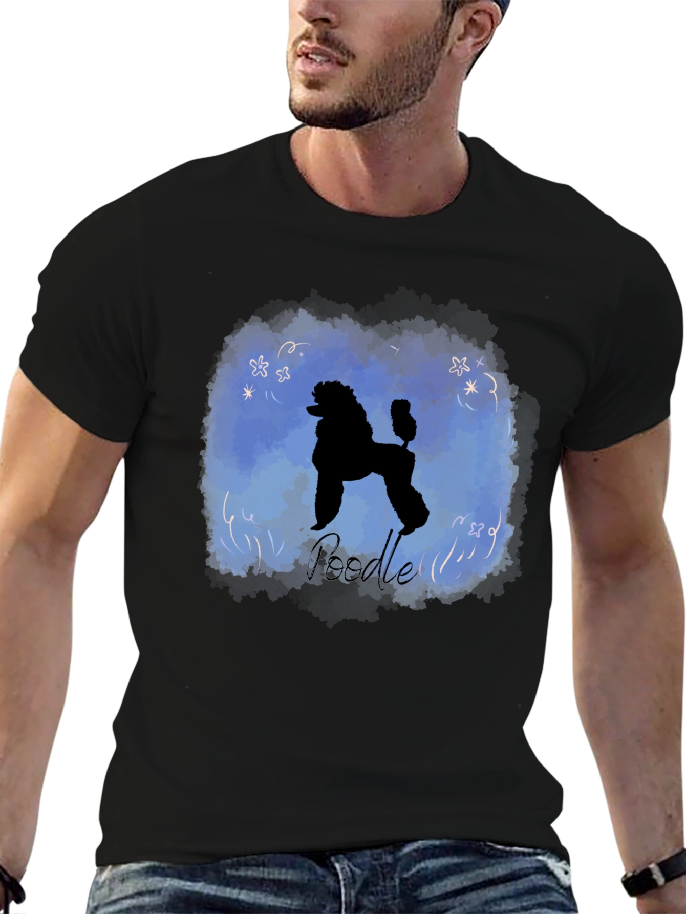Poodle Silhouette Graphic T-Shirt