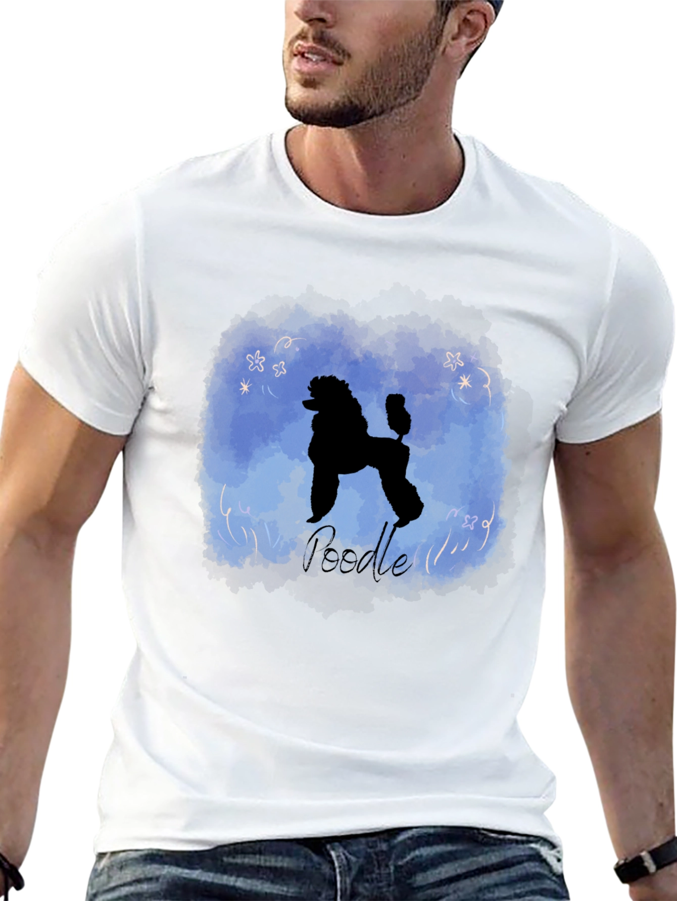Poodle Silhouette Graphic T-Shirt