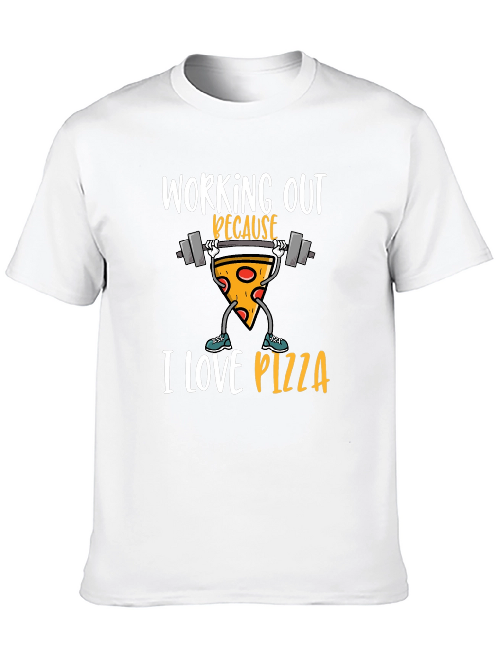 Funny Pizza Workout Graphic Tee