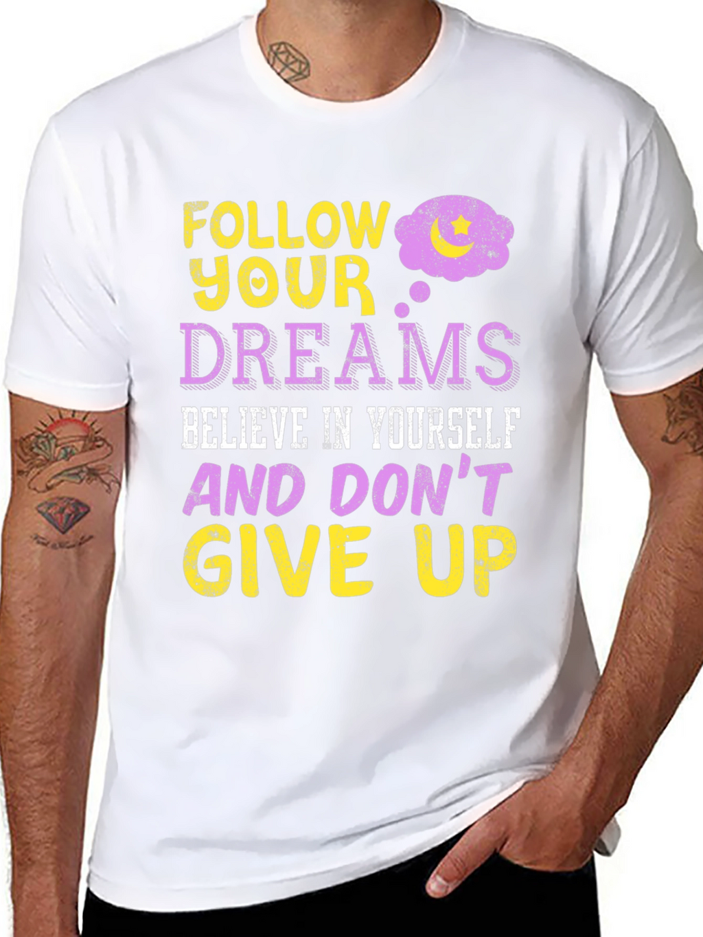 Follow Your Dreams Graphic Print T-Shirt