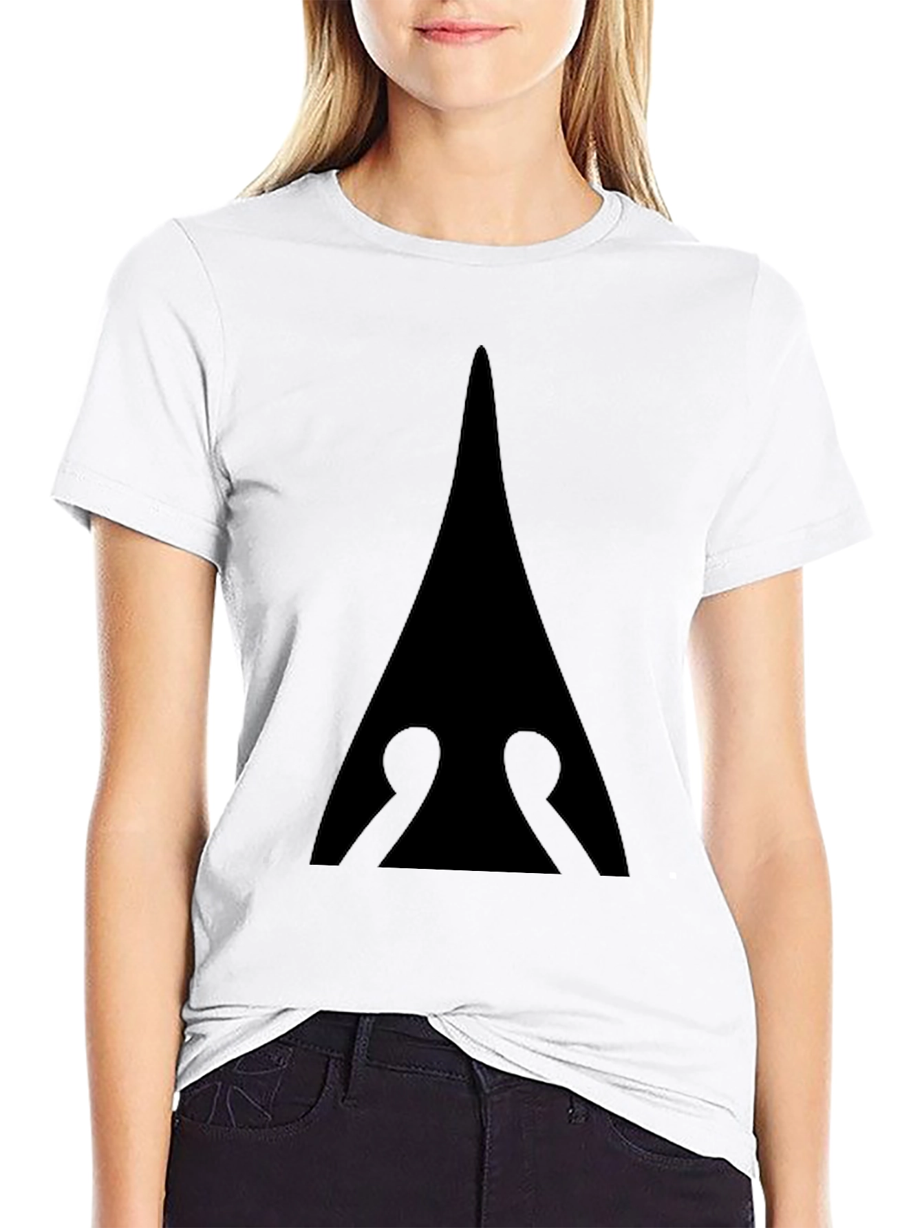 Modern Graphic Tee - Minimalist Arrow Design