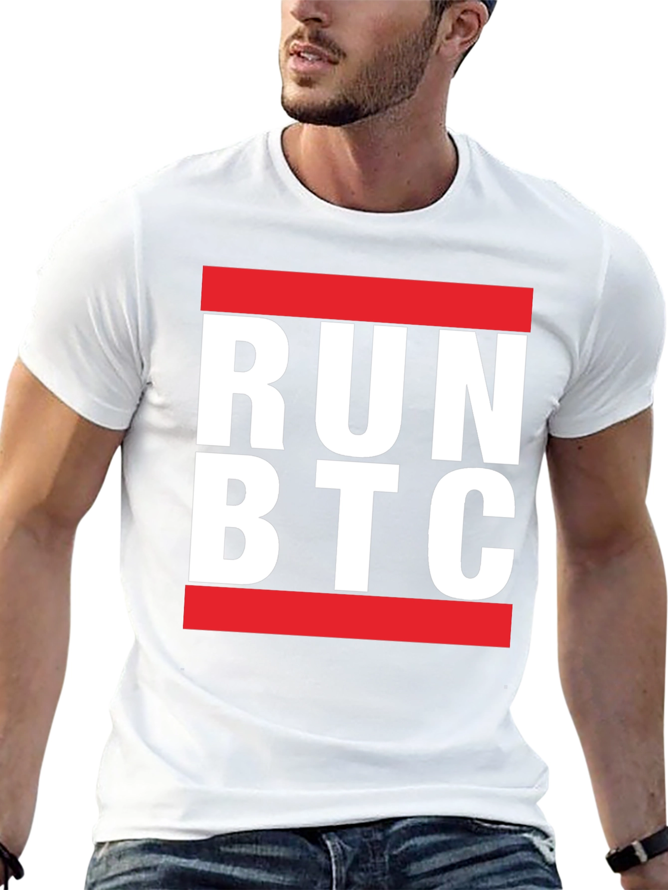 Run BTC T-Shirt - Bitcoin Crypto Tee