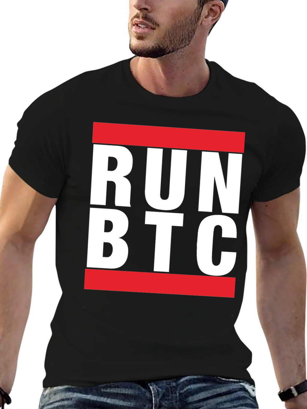 Run BTC T-Shirt - Bitcoin Crypto Tee