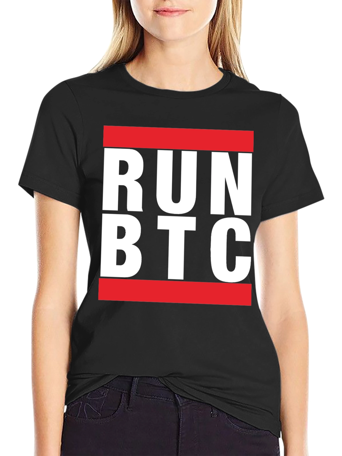 Run BTC T-Shirt - Bitcoin Crypto Tee