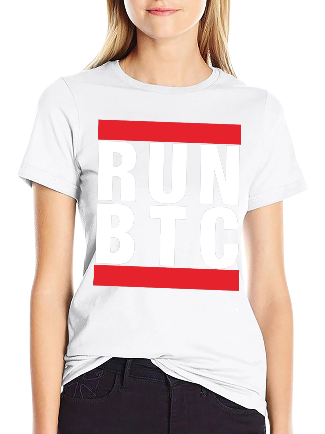 Run BTC T-Shirt - Bitcoin Crypto Tee