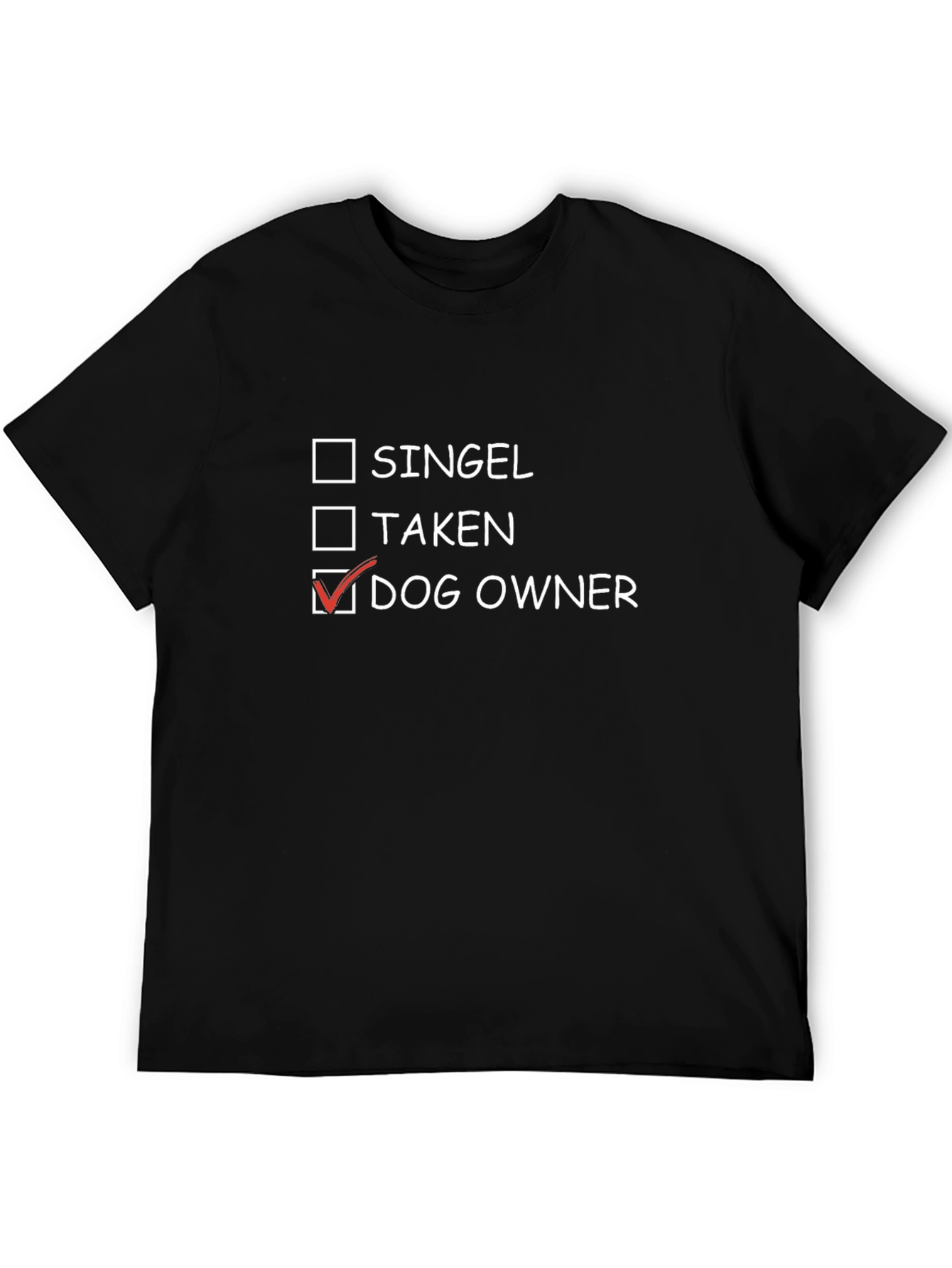 Dog Owner T-Shirt - Black Cotton Tee