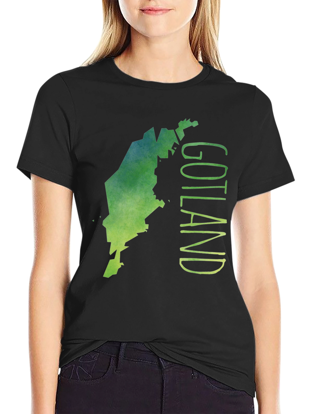 Gotland Map Graphic Tee - Unique Island Design