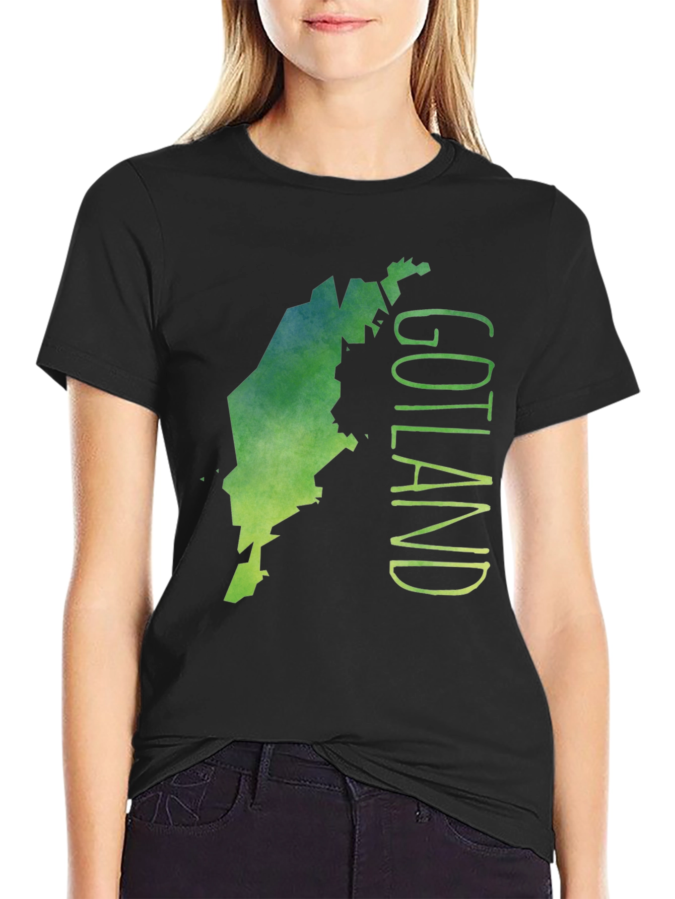 Gotland Map Graphic Tee - Unique Island Design