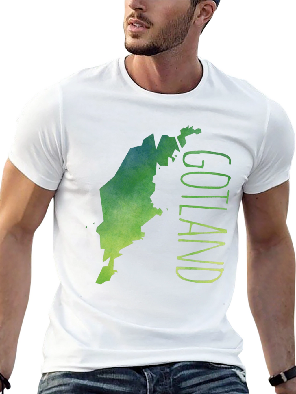 Gotland Map Graphic Tee - Unique Island Design