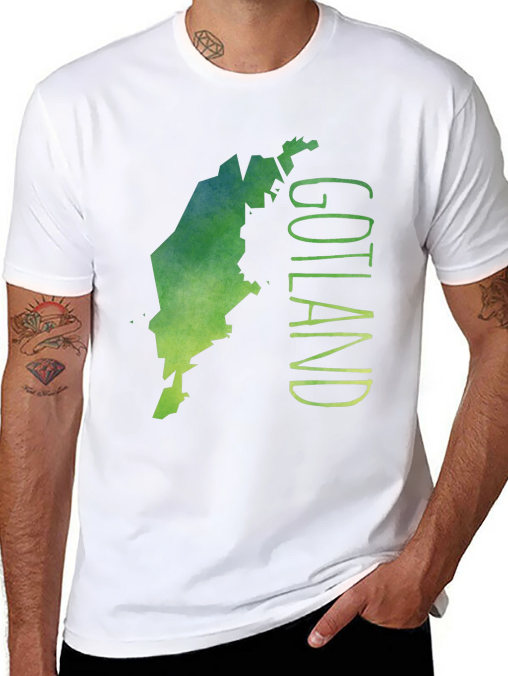 Gotland Map Graphic Tee - Unique Island Design