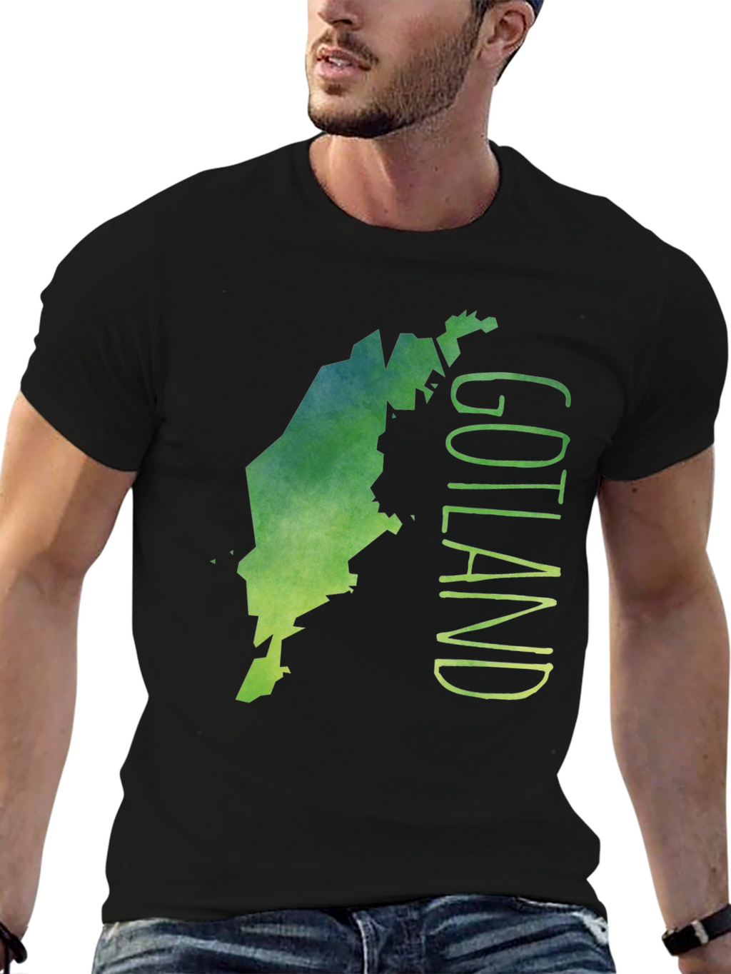 Gotland Map Graphic Tee - Unique Island Design