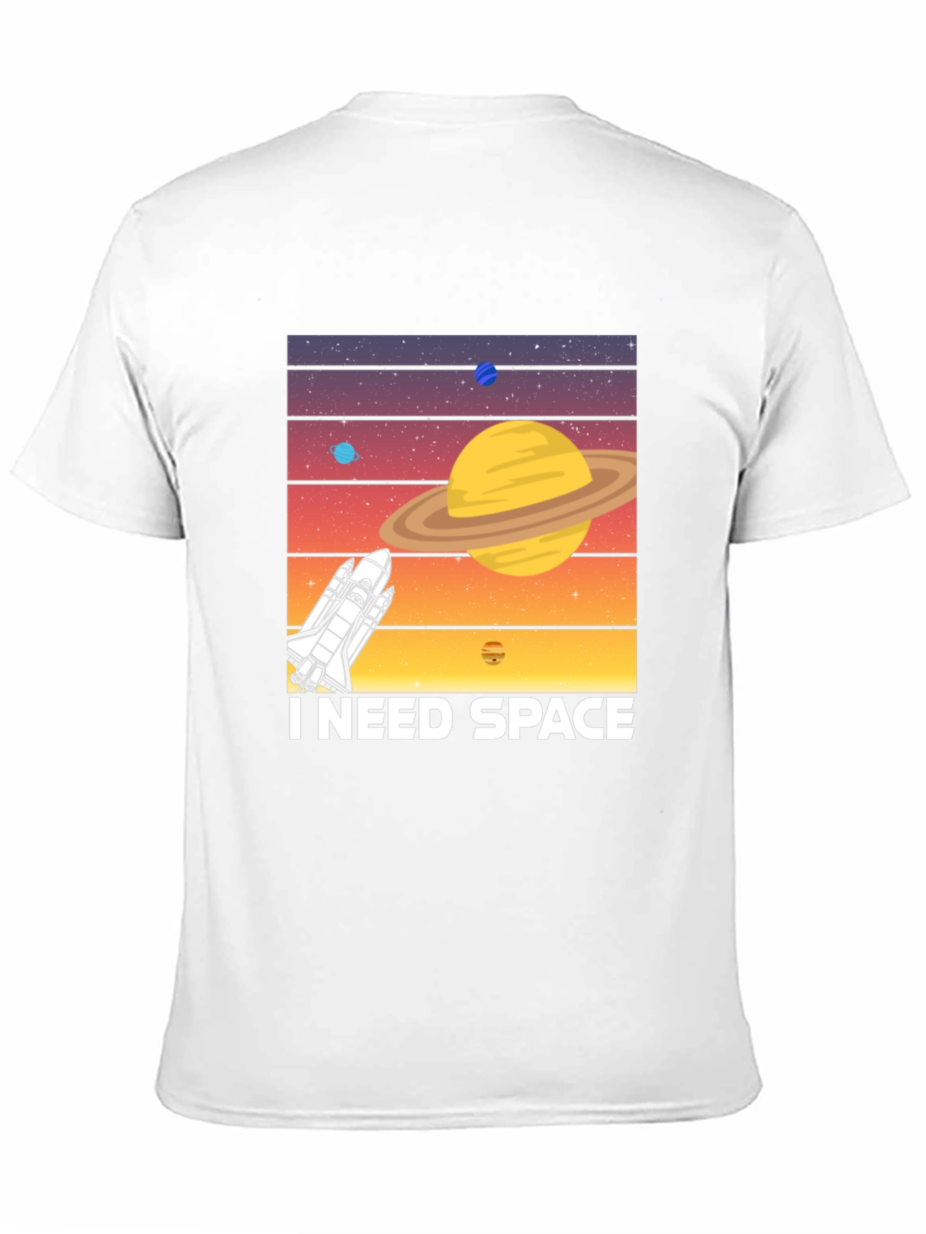I Need Space T-Shirt - Space Shuttle Planet Design